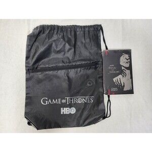 GAME OF THRONES Black Leather Bound Journal, Sealed New And Hbo GOT Duffle Bag